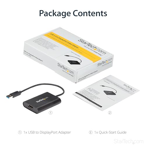 image for StarTech.com USB 3.0 to DisplayPort Adapter, USB DP Monitor Converter 