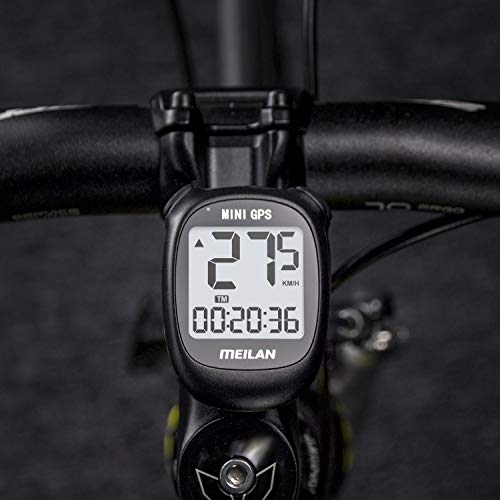 MEILAN M3 Mini GPS Bike Computer Wireless Cycling Computer Bicycle Speedometer and Odometer Waterproof Cycle Computer Bicycle Computer for Road Bicycle MTB Bicycle Black