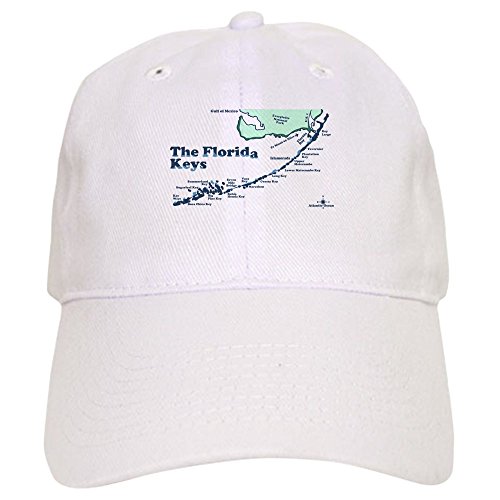 CafePress Florida Keys Map Design. Cap Unique Adjustable Baseball Hat