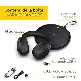 Jabra Evolve2 85 Casque PC Sans Fil – Casque Audio certifié UC avec Réduction du Bruit et Batterie Longue Durée… - Les Beatles, Paul McCartney, John Lennon, RIngo Starr, George Harrison Jabra Evolve2 85 Casque PC Sans Fil - Casque Audio certifié UC avec Réduction du Bruit et Batterie Longue Durée… – Image 2