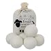 Wool dryer balls,Pack of 6 XL 2.8",Fabric Softener - Reusable,Reduces Drying Time by Cute Sheep.