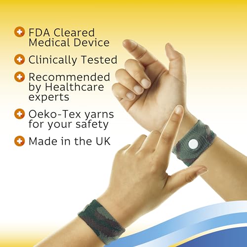 Sea-Band Anti-Nausea Acupressure Wristband for Motion & Morning Sickness, Child, 1 Pair Camouflage - Thumbnail 6
