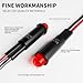 FILN LED Indicator Light 6 mm Plastic Signal Light Dashboard Indicator Light 110V Suitable for Car and Industrial Equipment Panel Instrument displays (10 Red)