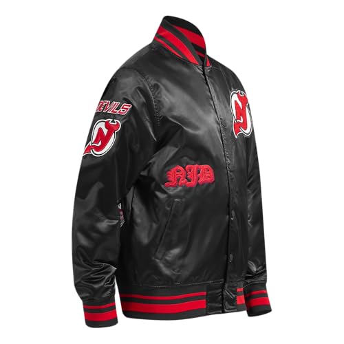 Image of Pro Standard Mens NHL Old English Satin Jacket