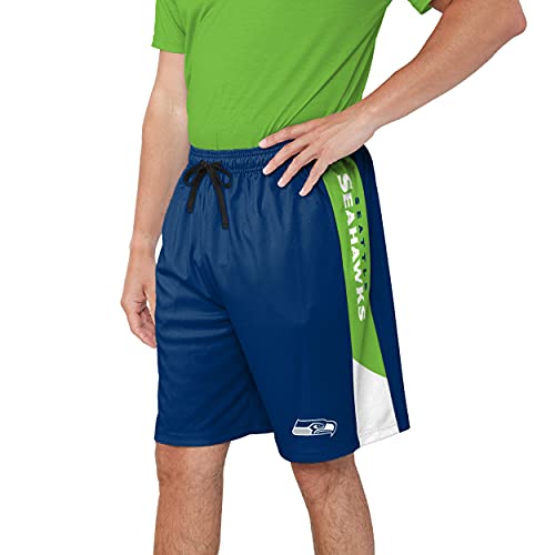 Image of FOCO NFL Mens NFL Team Logo Side Stripe Training Shorts