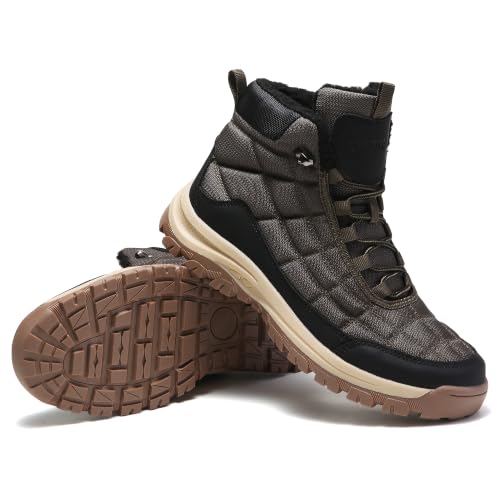 Image of SKDOIUL Men's Winter Outdoor Snow Boots Shoes