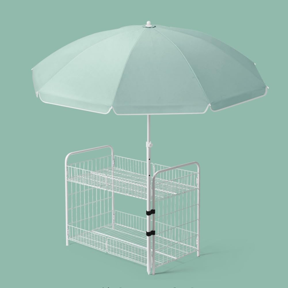 Parasol zewnętrzny z ochroną przed promieniowaniem UV, lekki i przenośny, okrągły parasol przeciwsłoneczny z regulacją wysokości, na basen i podwórko
