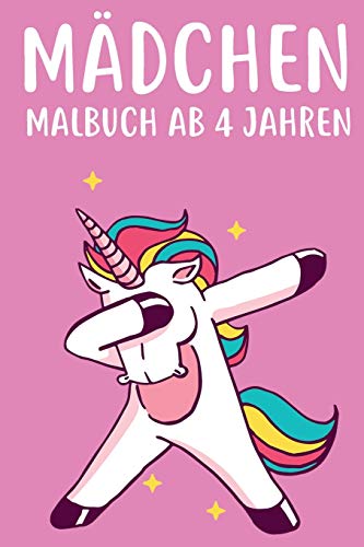 Mädchen Malbuch ab 4 Jahren: Malbuch für Mädchen ab 4 Jahre Kinder Geschenk Geburtstag Malbuch mit Katzen Hunden Einhörnern für Kinder die Mandala & Pferde lieben DINA 5 40+ Seiten (German Edition)