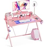 MOTPK Pink Gaming Desk 40inch with Monitor...
