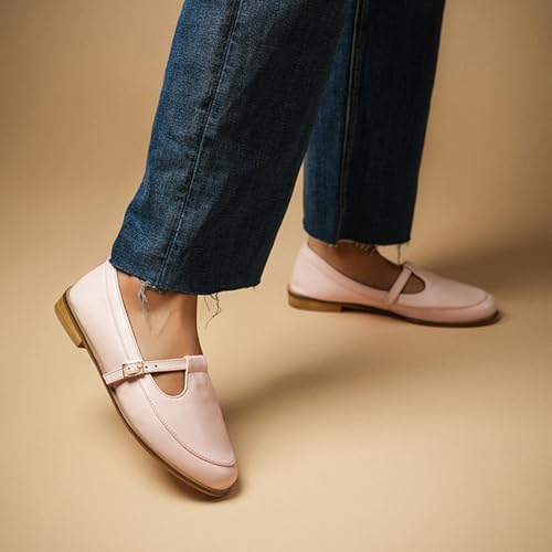 Image of Theater Sprout Mary Jane Flats for Women | Round Toe | Adjustable Strap | Minimal Everyday Comfort Shoes