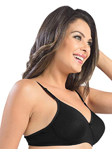 Image of SONARI Women's Non-Padded T-Shirt Bra | Wire-Free, Medium Coverage, Comfortable Polyester-Cotton Blend Fabric | Adjustable Straps, Ideal for Sports Catwalk