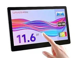 waveshare 11.6inch Capacitive Touch Screen LCD with Case Compatible with Raspberry Pi 4B/3B+/3A+/2B/B+/A+/Zero/Zero W/WH/Zero 2W CM3+/4 1920?1080 Resolution HDMI IPS Supports Jetson Nano/Windows