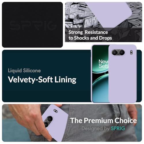 Image of SPRIG Compatible with OnePlus Nord 4 Premium SilkTone Back Cover Drop Tested Shock Proof Mobile Case for Men, Women, Boys and Girls with Camera Protection (Light Purple)