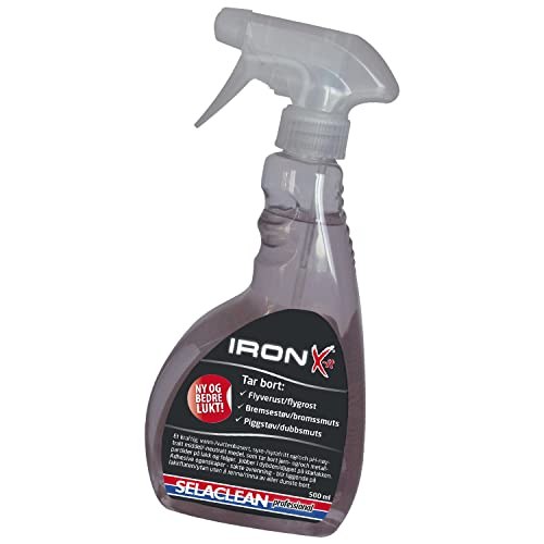 Iron & Fallout Remover for Car Paint – Iron Remover Wheel Cleaner- Rust Dissolver Cars - Brake Dust Dissolver – Contaminant Remover – Acid-free Rust Remover- pH Neutral – Selaclean Iron X-it 500 ml