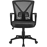 Beweglich und Flexibel: Die 5 langlebigen und 360° drehbaren Nylonrollen, ermöglichen es Ihnen sich frei zwischen verschiedenen Arbeitsplätzen hin und herzubewegen, um entfernte Dokumente zu holen oder Telefonate zu führen.