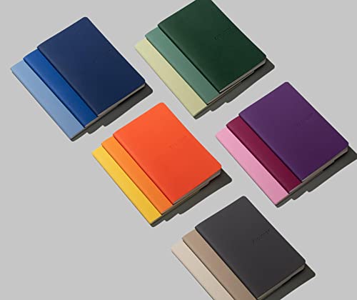 Image of Zequenz | Pocket Notebook | A6- | Blank | 200 Pages | Soft Cover | Dark Navy | 360-Degree Lay-Flat Design |Fountain Pen Friendly