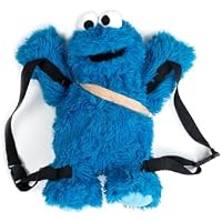 Sesame Street Cookie Monster - Mochila unisex, color azul y