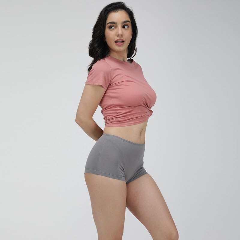 Image of Amul Comfy Women Boy Shorts Innerwear Combo Pack(Assorted Colours May Vary)