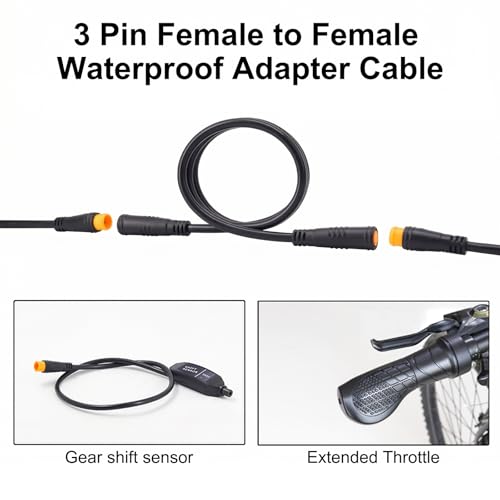 Palanca de freno de ebike conectada de forma segura con cable de 3 pines 6