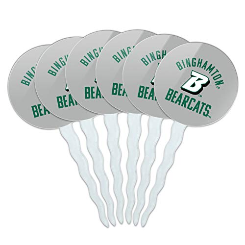 Binghamton Bearcats Cupcake Picks Toppers Decoration Set of 6