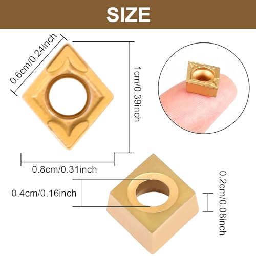 Fachmach Lathe Turning Tool Kit 12mm Shank 7 Pcs Metal Lathe Tool Holder Set for Turning Grooving Threading Boring with 7 Pcs Carbide Inserts Turning Inserts Carbide Turning Tool (12mm, 7INSERTS) 6 Fachmach Lathe Turning Tool Kit 12mm Shank 7 Pcs Metal Lathe Tool Holder Set for Turning Grooving Threading Boring with 7 Pcs Carbide Inserts Turning Inserts Carbide Turning Tool (12mm, 7INSERTS) - Image 6