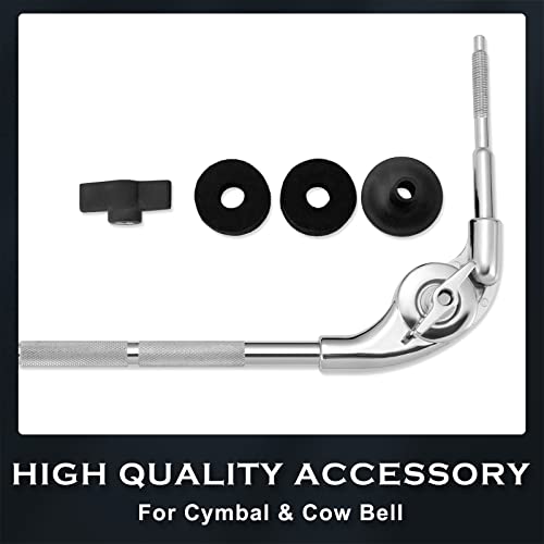 Chachazo Cymbal Boom Arm Cymbal Boom Holder With Clamp, Grabber Cymbal Arm With 17" Solid Boom Arm, 360°Cymbal Extension Mount Clamp For Splash, Crash, And Effects Cymbals #TOP5