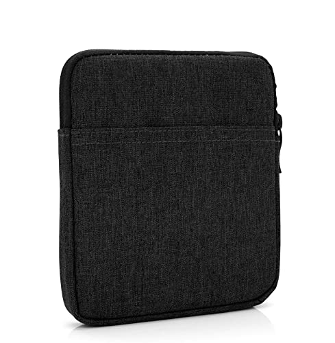 MyGadget Nylon Sleeve Hülle für Tablet bis 7 Zoll [ 17 x 14,5 cm ] - Schutzhülle Tasche ideal z.b. Kindle Oasis [9 & 10 Gen.] | Paperwhite [bis 2021] - Schwarz