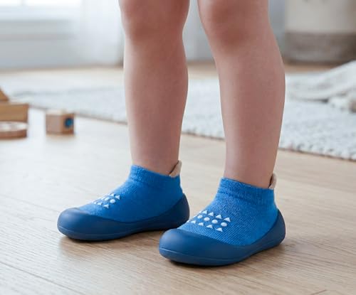 Image of Baby Sock Shoes Boys Girls First Walking Shoes Non-Slip Slippers Soft Sole Sneakers Toddler Infant Babygirl
