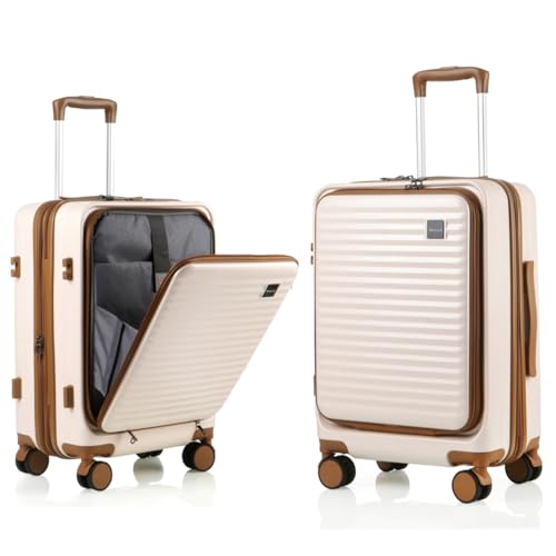 Kmvazcd 20 Inch Carry On Luggage, Hard shell Suitcases with Wheels by Kmvazcd - Used condition - US$93.10
