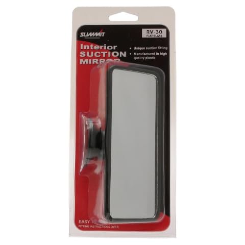 Summit RV-30 Large Flat Glass Mirror with Suction Pad Cover