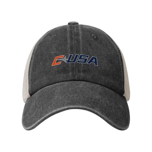 UTSA Roadrunners Classic Washed Cotton Trucker Cap with Curved Brim and Mesh Back Panel