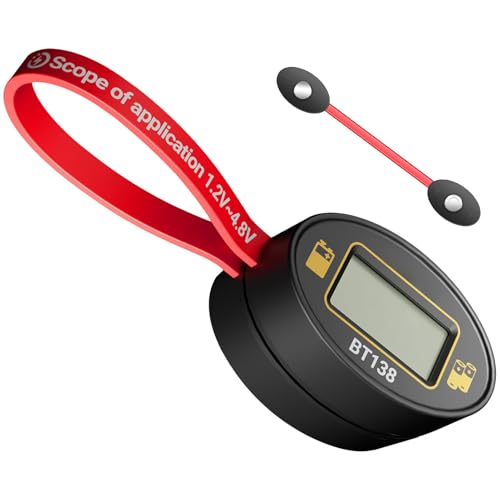 Testeur de batterie, voltchecker de batterie, moniteur domestique portable, analyseur de batterie magnétique, appareil de mesure pour piles AA, C, D, 9 V, tension et capacité (15 x 2 x 1 cm)