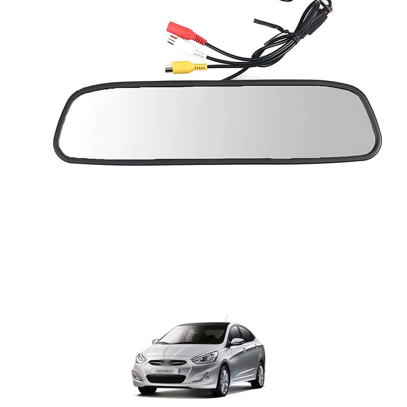 LOVMOTO Car Video Monitor 4.3 inch Auto Screen 12V-24V Universal Mount Clip-On Current Mirror for Backup Camera/Front Camera/Media Player/Safety Driving Comfortable with Ac-Cent-image-14