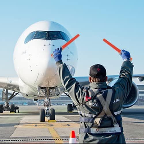 Miniatura 8 de Bastones LED de control de tráfico de 16 pulgadas, varita de tráfico de señal con 2 pilas C de celda seca (no incluidas), varita de seguridad