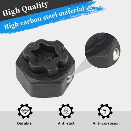 Image of BHB 32PCS Wheel Locking Nut Key Removal Tool Kit Wheel Anti-Theft Lock Lug Nut Screw Remover Set with Punch and 1 /2 Inch Driver Scoket Adaptor Compatible with Mercedes Benz