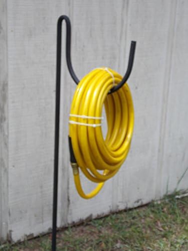 Metal Garden Hose Holder Won't Rust Wrought Iron Look Holds Up to 200 Feet of Hose