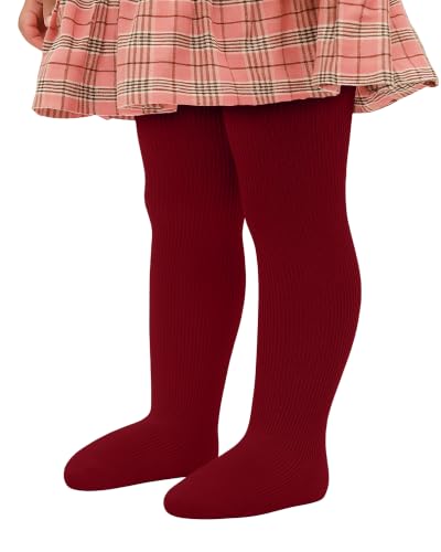 Image of Stelle Toddler Girls Tights Baby Cable Knit Stockings Thick Cotton Legging | Thick Cotton Legging, Winter Warm Pantyhose, Footed, Thermal, Ribbed, Sweater Panty Hose, Under Dress, 3 Pairs, 12-18 Months