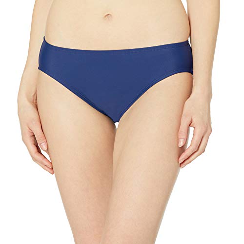Chaps Women's Hipster Bikini Swimsuit Bottom, Navy, 14