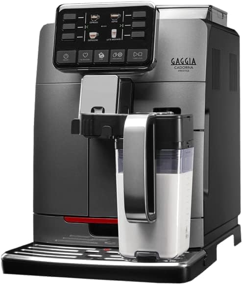 Image of Kaapi Solutions Cadorna Prestige Fully Automatic Espresso Machine,Bean to cups coffee machine for office | Home, Black ABS, stainless steel