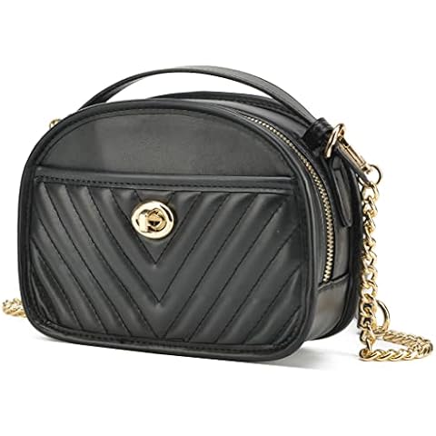 lola mae Quilted Crossbody Bag Small Lightweight Shoulder Purse Top Zipper Phone Pocket Cover