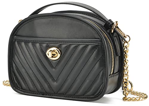 lola mae Quilted Crossbody Bag Small Lightweight Shoulder Purse Top Zipper Phone Pocket