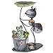 TERESA'S COLLECTIONS 15.3 inch Metal Ant Garden Statues with Planter, Flower Pots for Outdoor Yard Decorations