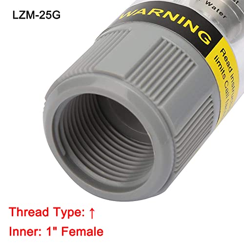 Misuratore Di Portata Liquido Trasparente - Flussometro 4-40 LPM Con Filettatura 1" - Foto 10