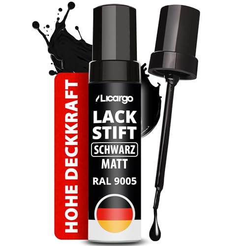 LICARGO Lackstift Schwarz Matt – Auto, Felgen, Fahrrad & Metall