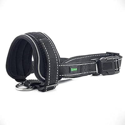 ILEPARK Soft Dog Muzzle with Reflective Strap to Prevent Biting Barking and Chewing, Dog Training Muzzle with Adjustable Loop(M, Black)