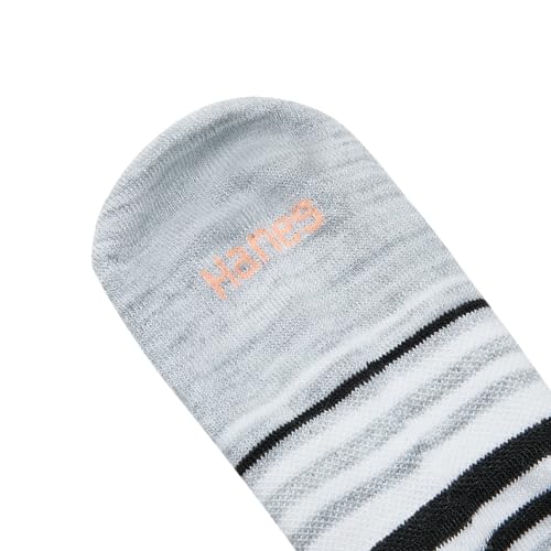 Image of Hanes Women's Socks, Lightweight Breathable Socks, No Show and Super No Show, 6-Pack