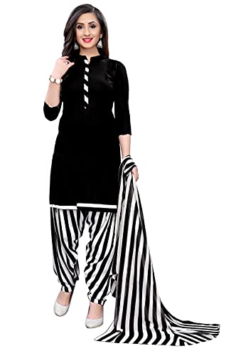 Peegli Dupatta Damen Ungesteppter Schwarzer Salwar Anzug Dupatta Material Französischer Crpe Indischer Stoff, Einheitsgröße Cover