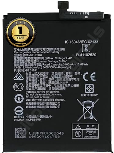 Image of HE376 Battery for Nokia 3.1 Plus TA-1131 TA-1119 /8.1 TA-1119 TA-1128 Battery with 1 Year Warranty** (C132)