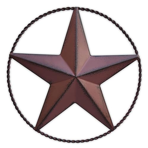 JoyEvy 65 Red Metal Barn Star Wall Decor Wall Art for Farmhouse Western Rustic Homes Outside or Inside of House Decorations