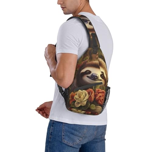 Mochila cruzada deportiva Funny Sloths para mujer miniatura 7